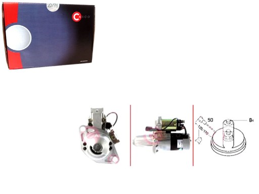 CST20125AS - Каско стартер nissan 100 nx 1.6 sr (b13)