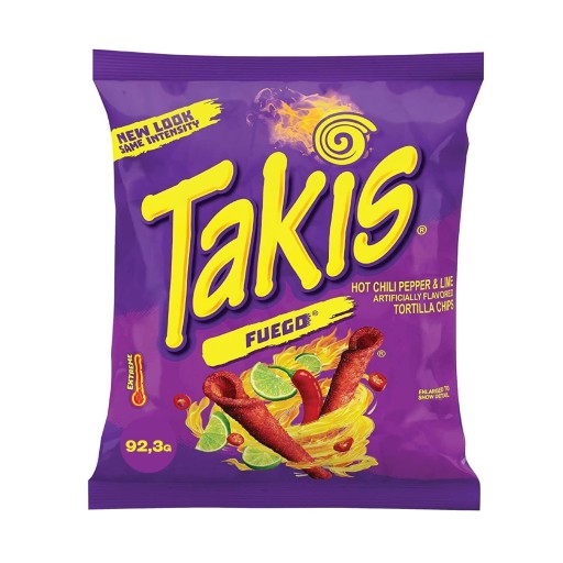 Takis Fuego Chippz Hot Chili Pepper & Lime Thin-Cut Potato Chips