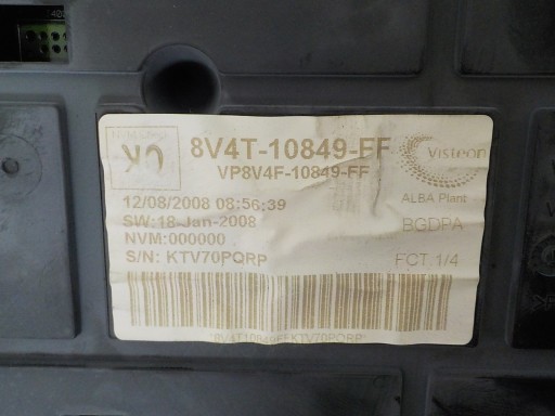 FORD FOCUS II LIFT dials dials 8V4T-10849-FF