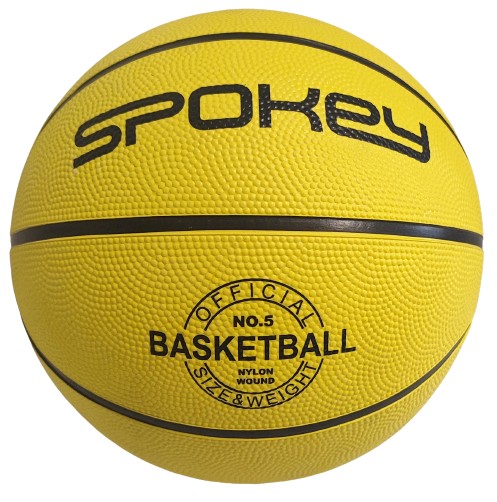 BASKETBALOVÁ LOPTA DO BASKETBALOVÉHO KOŠA SPOKEY 5 ŽLTÁ