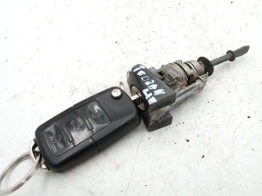 VW Touran et 1 lift FL wklad Insert de la serrure Portière Gauche + Clé 1T0837167B