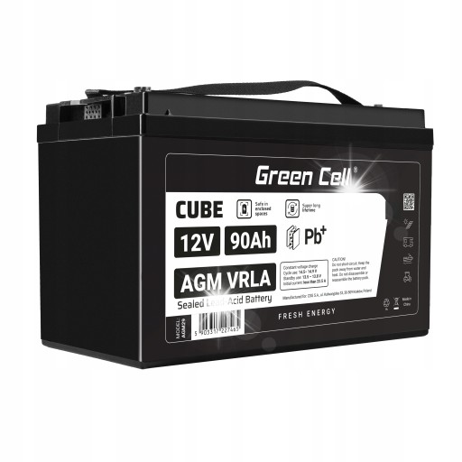 Зелена батарея agm 90ah, інвертор, сонячні панелі, перетворювач дбж