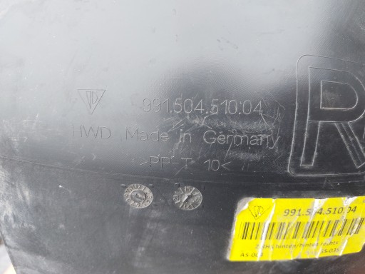 Porsche 911 991 Radschale rechts heck 991504510