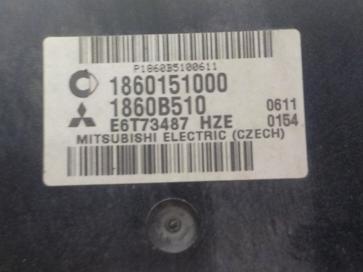 MITSUBISHI COLT VI computer control unit 1860151000 1860B510