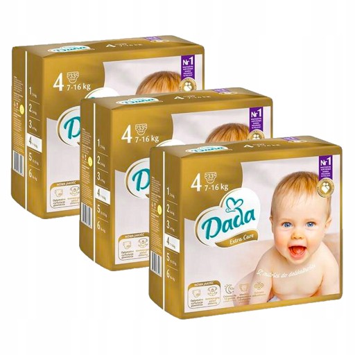 ПІДГУЗКИ DADA EXTRACARE 4 99 ШТ ПІДГУЗКИ 7-16 КГ