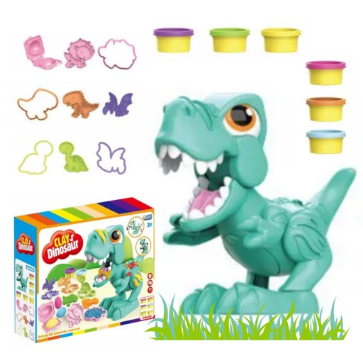 ДИНОЗАВРИК ЕКСТРА НАБІР ПЛАСТИКОВОЇ МАСИ