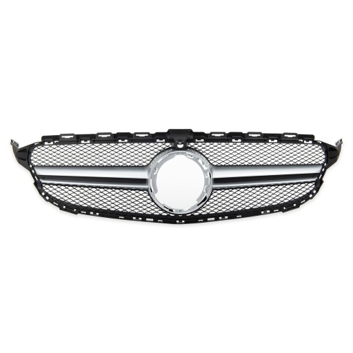 Решітка радіатора для MERCEDES C-Class (W205) Sedan 2018 - 2021 стиль AMG