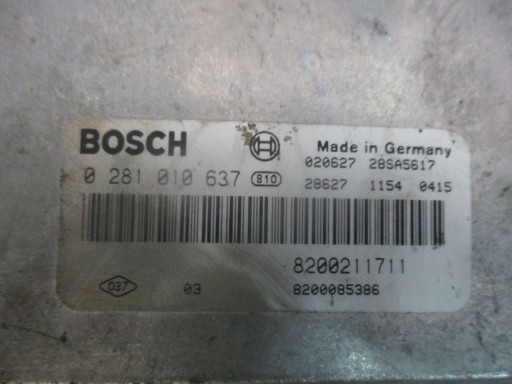RENAULT LAGUNA 2.2DCI control unit 0281010637