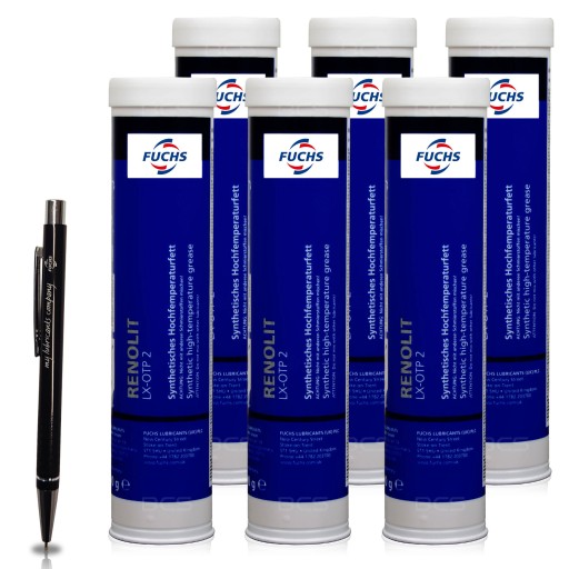 6 x FUCHS RENOLIT LX-OTP 2 — ЛИТИЕВАЯ СМАЗКА NLGI 2 MAN TUC-8080/00 ​​— 400г