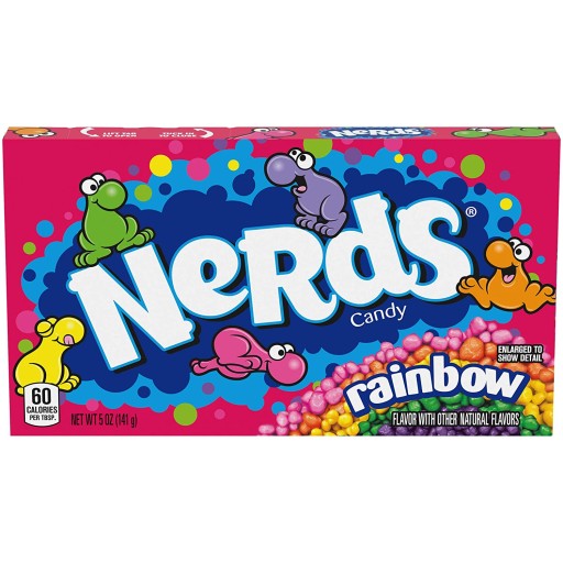 Nerds Rainbow Ovocné cukríky Rainbow Dúhové Farebné 141g