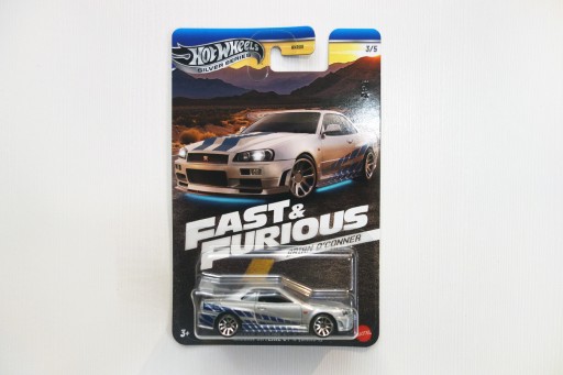 ミニカー Nissan Skyline GT-R HotWheels Hot Wheels Premium Nissan Skyline GT-R (BNR34) Pojazd 1:43