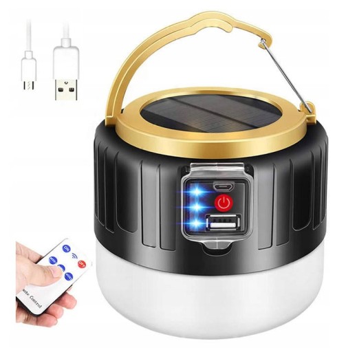 2в1 кемпінг Світлодіодний ліхтарик Сонячний POWERBANK