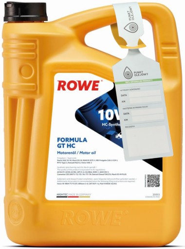 ROWE - HIGHTEC FORMULA GT HC 10W40 - 5л