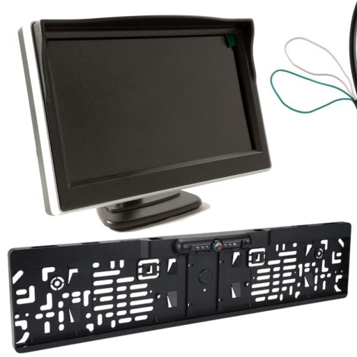 Монитор 5 дюйм (ОВ) Frame камера передний задний светодиодный комплект