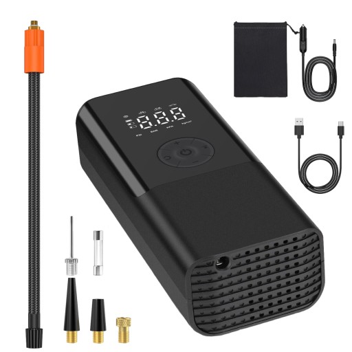 АВТОМОБИЛЬНЫЙ КОМПРЕССОР МОТОЦИКЛ БЕСПРОВОДНОЙ НАСОС ВЕЛОСИПЕД POWERBANK USB