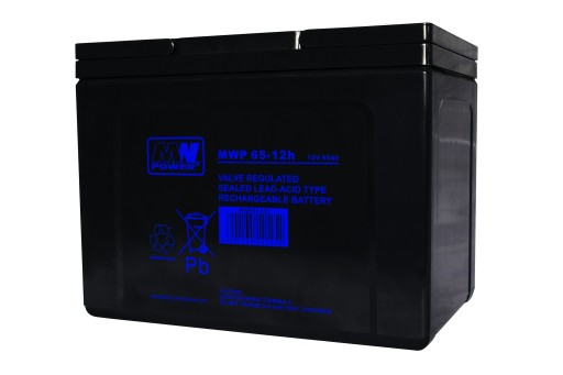 Mwp 65-12h: акумулятор mwp 65-12h (довгий термін служби, 12v-65ah, болт m6)