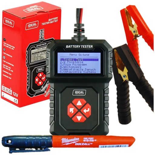 Диагностический тестер BDT107, тестер аккумуляторных батарей IDEAL 12 В