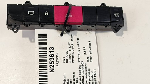 interruttore Luci di emergenza 7355861650 CITROEN JUMPER III LIFT