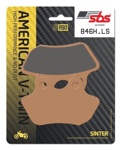 846H.LS - SBS ТОРМОЗНЫЕ КОЛОДКИ HARLEY DAVIDSON HERITAGE ЗАДНИЕ