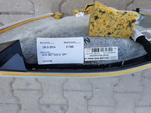 AUDI A8 D4 4H 4H4 LONG Dachhimmel Dachverkleidung podbitka dach