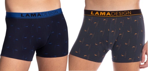 LAMA Pánske boxerky 1017 bavlna RYBIČKY 2-pack ' XL