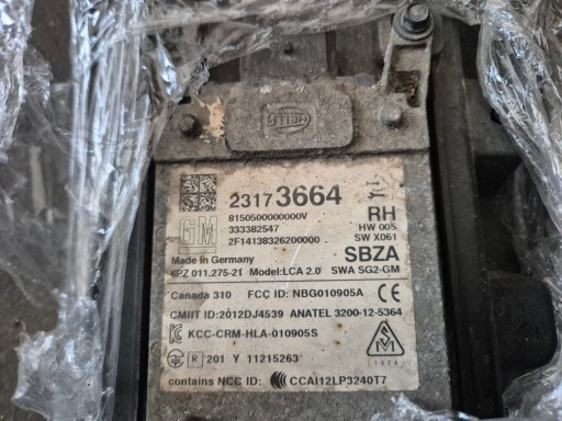 Opel insignia a lift модуль сліпої зони правий 23173664