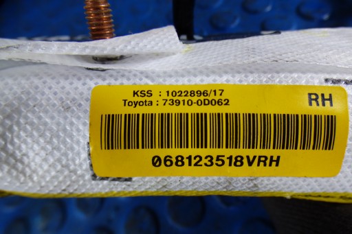 Airbag AIRBAG rechts SITZ des Beifahrers 73910-0D062 stbdb TOYOTA YARIS III