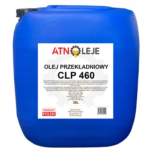 Масло трансмиссионное din 51 517, часть 3 clp vg460 30л