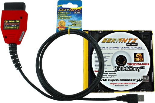 ИНТЕРФЕЙС VAG Super Commander 2.9 K+CAN+TP |1989-2009|VW, Seat, Skoda, Audi