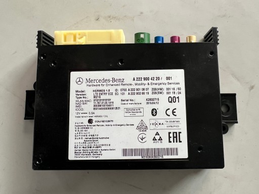2229004220 - Mercedes gla lift 17-19 w156 x156 модуль телематичного контролера