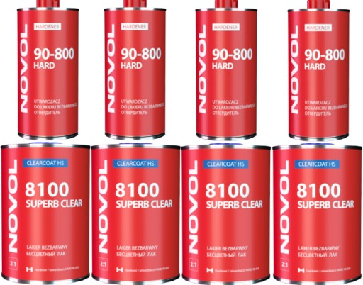 NOVOL 8100 SUPERB ПРОЗРАЧНОЕ ПРОЗРАЧНОЕ ПОКРЫТИЕ HS 6L
