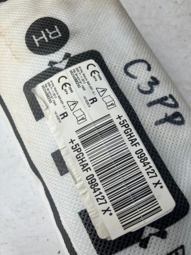 seat airbag right CITROEN C3 III AIRCROSS 9824498280