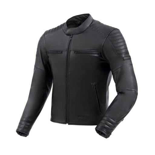 ЧОРНА ШКІРЯНА КУРТКА REBELHORN HUNTER II (7XL)