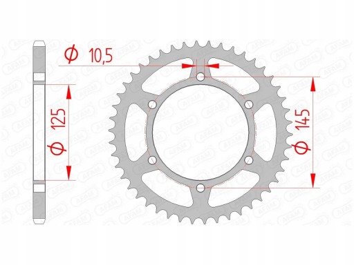 12305-48 - AFAM ЗАДНЯЯ ЗВЕЗДОЧКА # 520 48 ЗУБОВ YAMAHA XJ