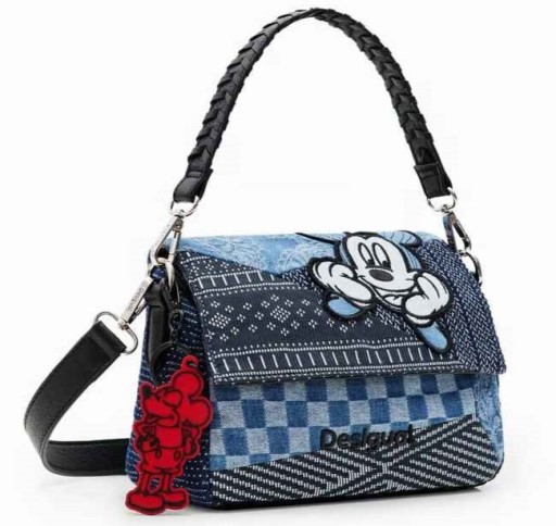 DESIGUAL malá kabelka poštárka 2 prúžky MICKEY