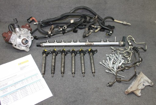 BMW F10 F01 E70 N57D30A 3.0D 245KM UKLAD PALIWOWY injectors pump WYDRUK