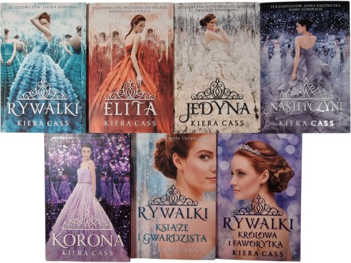 Zdjęcie egzemplarza: Rywalki 1-5 + Królowa + Książę / Kiera Cass zestaw książek