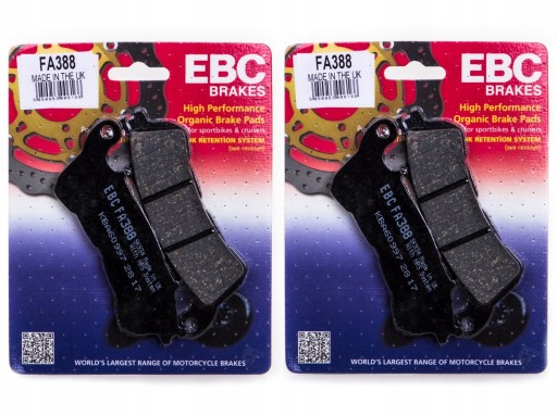FA388 - КОЛОДКИ ЄЦБ HONDA CBF 600 S 08-12 СПЕРЕДУ ОРГАНІЧНІ