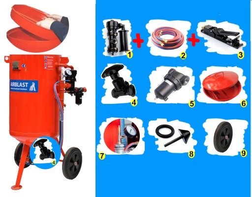 Пескоструйный аппарат AIRBLAST ABSC-1/200, клапан GVA