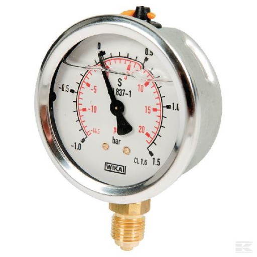 B12878-B12878 - Мановакуометр Fi63 1 /+ 1,5 бар пр. Нижні роботи в Т