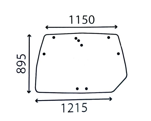 ЗАДНЄ СКЛО DEUTZ AGROTRON Ж 04429137