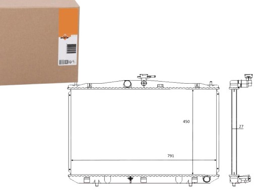 NRF59081(EXT) - NRF РАДІАТОР LEXUS RX450H 08-15 NRF