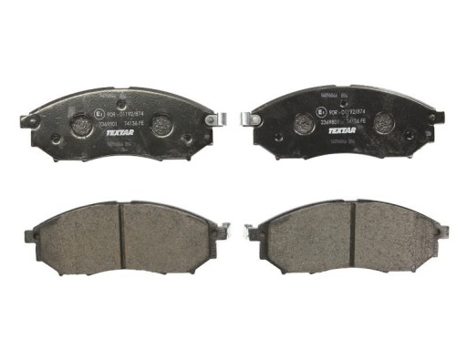 Textar 2369801 Комплект гальмівних колодок, гальма