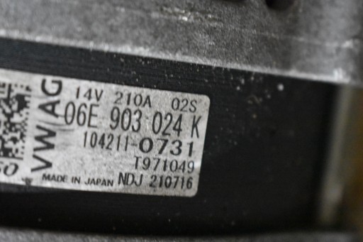 IDEALNY alternator 210A 14V PORSCHE PANAMERA 971 4.0 TFSI 1