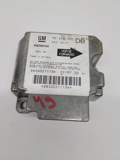 Sensor airbag Opel Vectra B 1,8 90569350