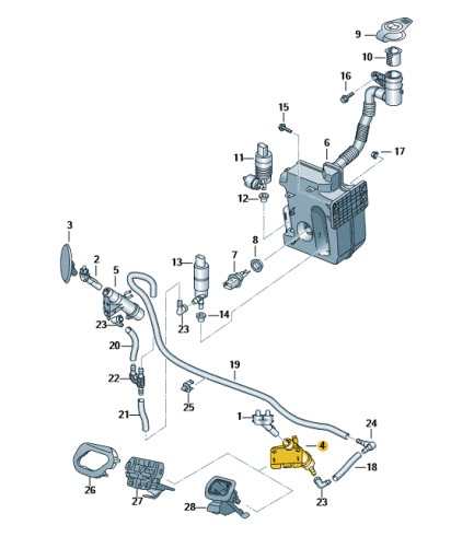 5F0955965A - Насадка для мойки фар SEAT LEON Lift