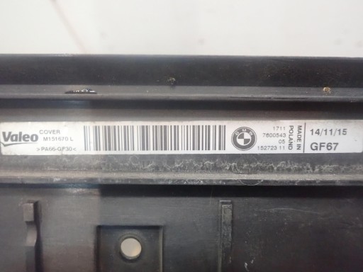 STÜTZE BLENDE ABDECKUNG DES KÜHLERS BMW F20 F21 F30 F31