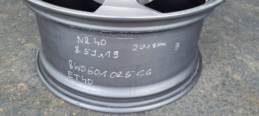 AUDI S4 B9 8W A4 disk disk ROTOR ET40 8.5 R19 8W0601025CG