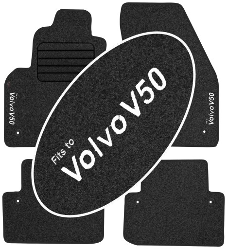 Volvo V50 2004-2012 килимки з вишивкою