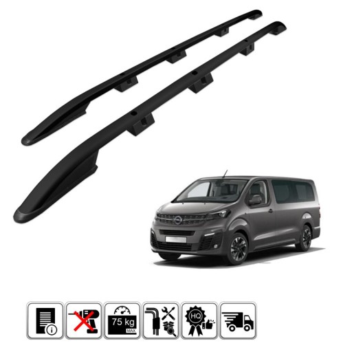 PEEX.73.0006 - Рейлинги на крышу для OPEL VIVARO L3 EXTRA LONG + 2019